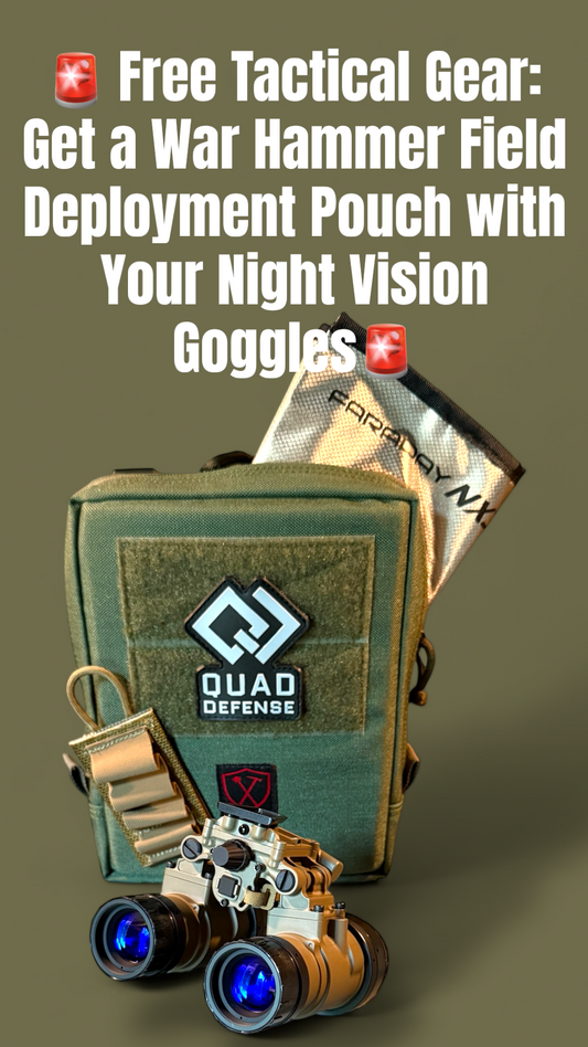 π¨ Free Tactical Gear: Get a War Hammer Field Deployment Pouch with Night Vision Goggle Purchase!