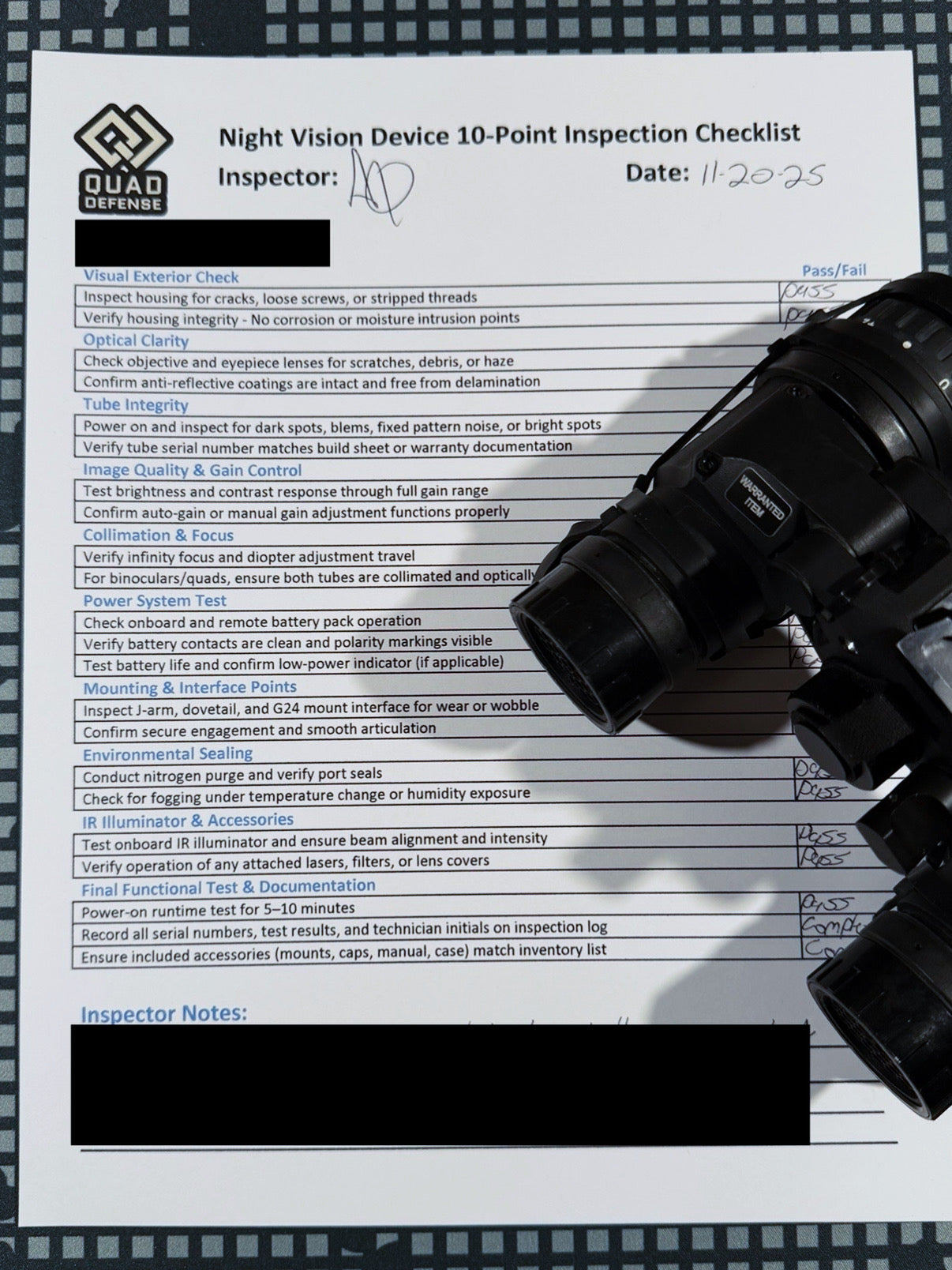 NODs Service, Collimation, Nitrogen Purge, and Repair