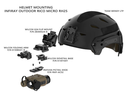iRay | AC52 | MICRO PICTAIL Helmet/Weapon Shoe